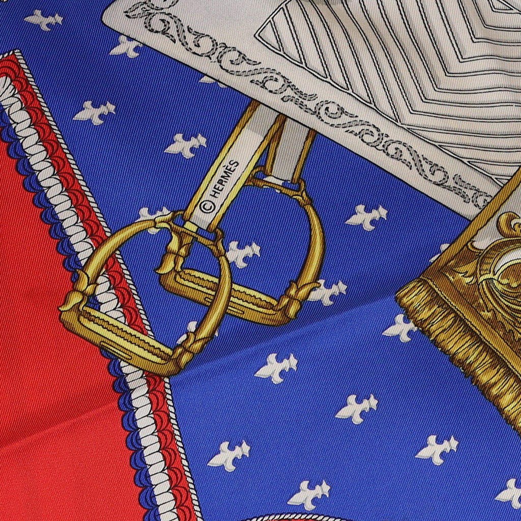 Hermès Selles a Housse Silk Scarf