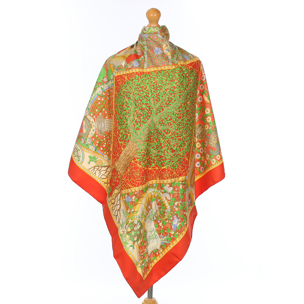 Hermès Axis Mundi Silk Scarf