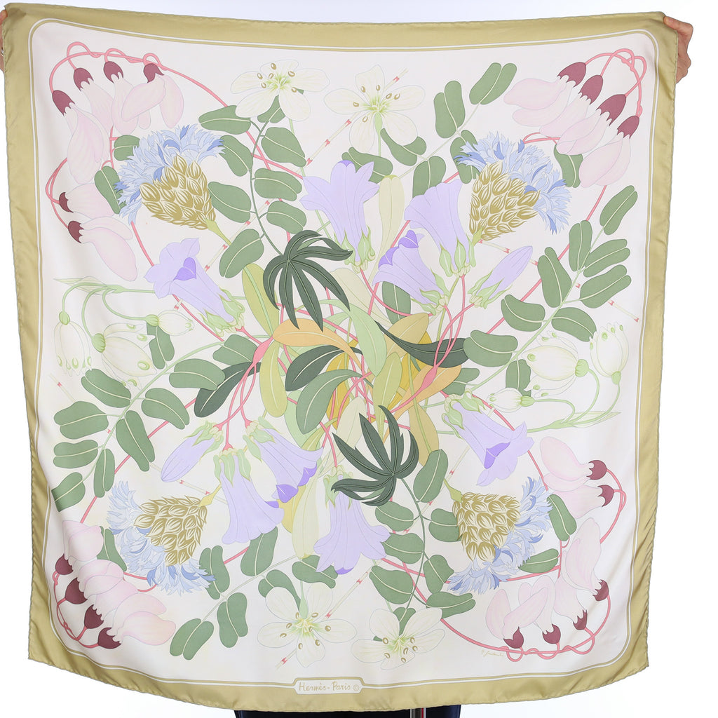 Hermès Flora Graeca Vintage Silk Scarf
