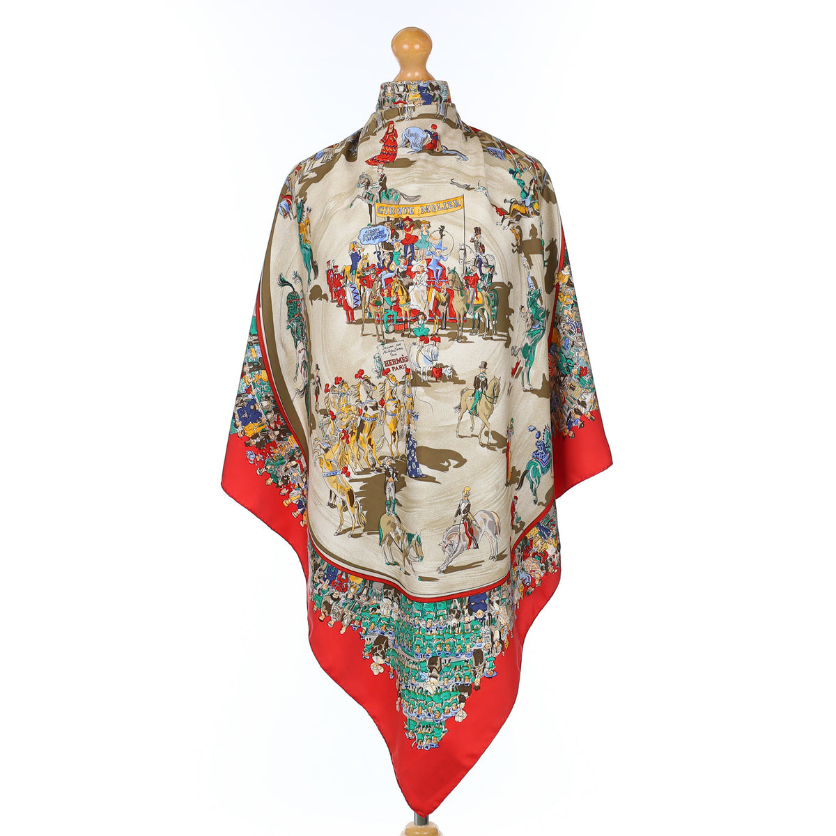 Hermès Cirque Molier Vintage Silk Scarf Quite Rare