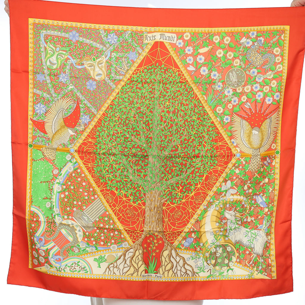 Hermès Axis Mundi Silk Scarf