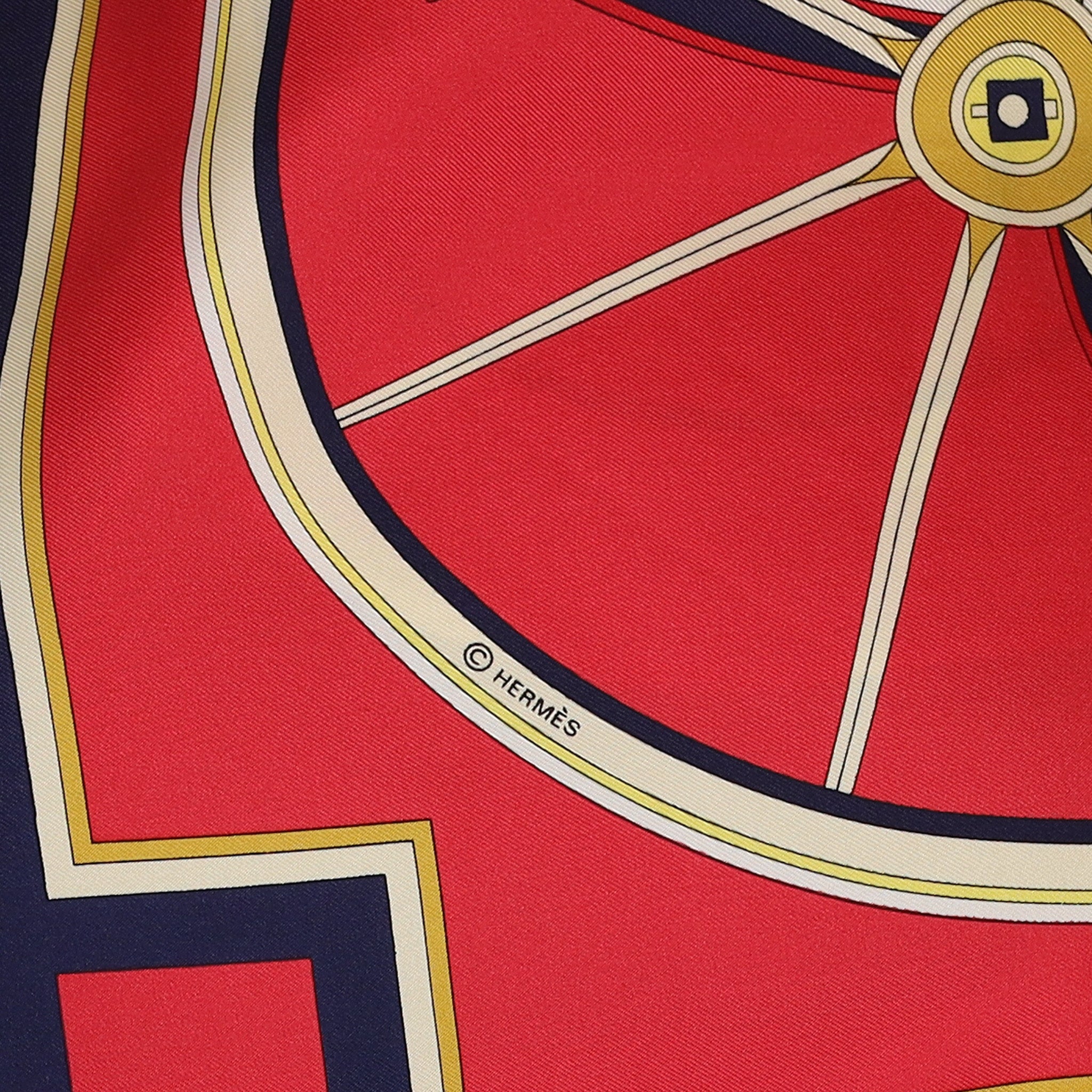 Pristine Hermès Washington's Carriage Silk Scarf