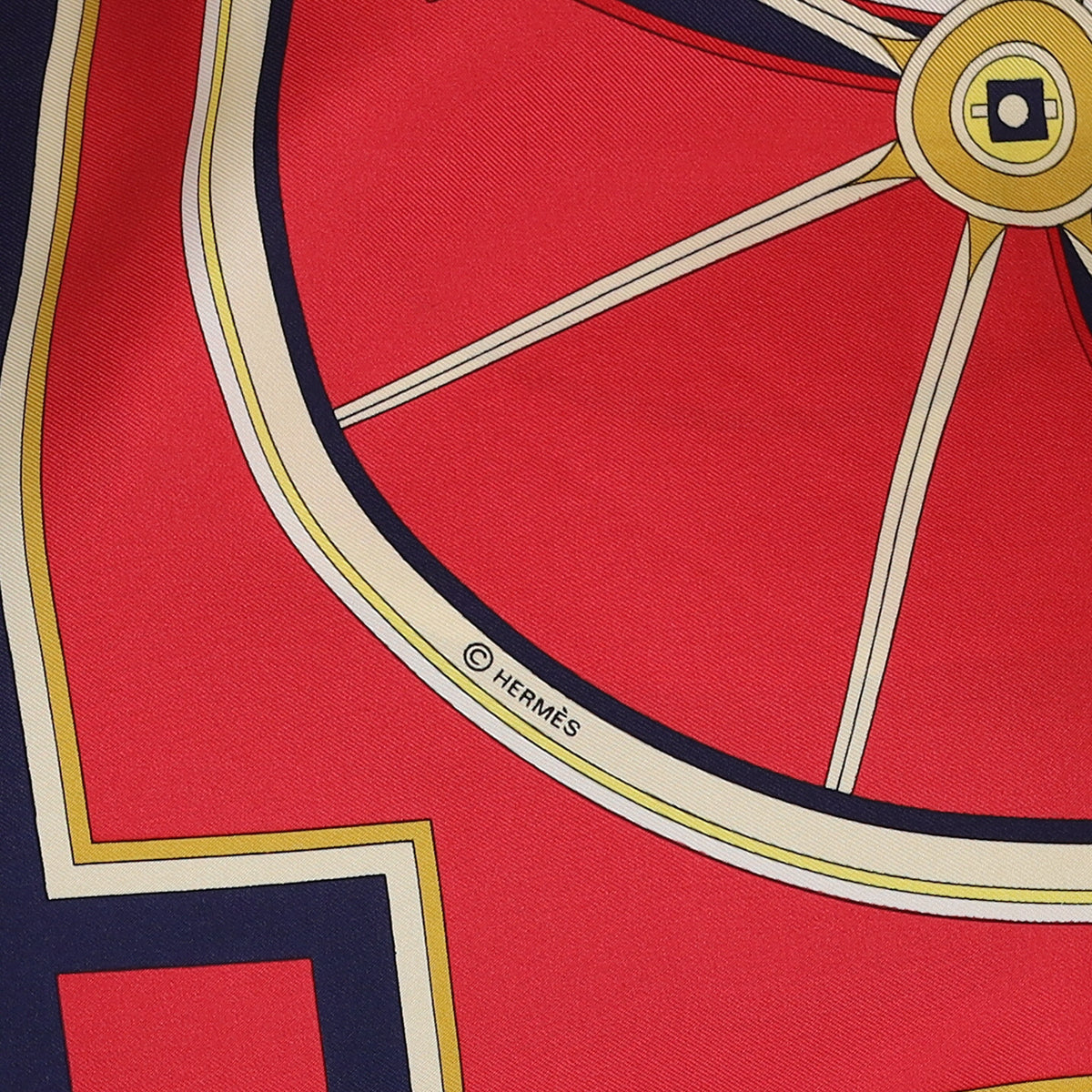 Pristine Hermès Washington's Carriage Silk Scarf