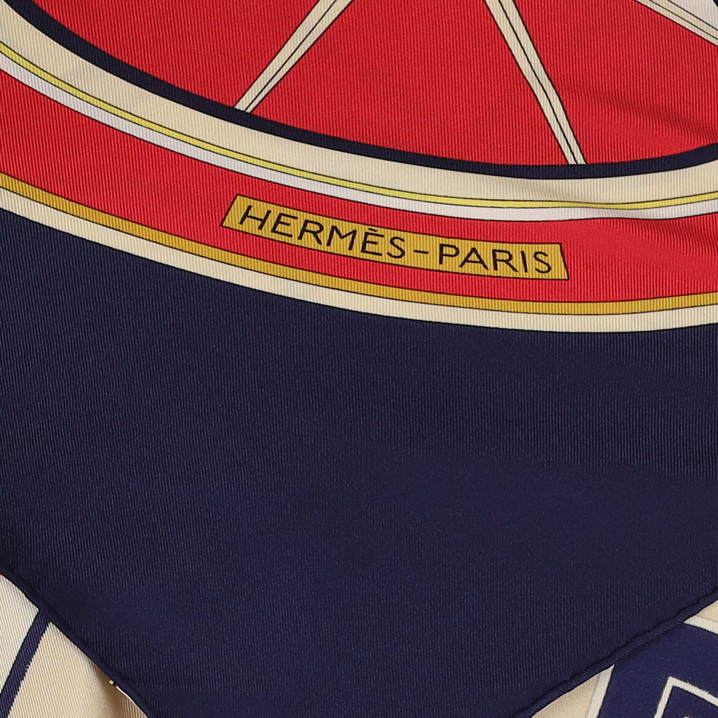 Pristine Hermès Washington's Carriage Silk Scarf