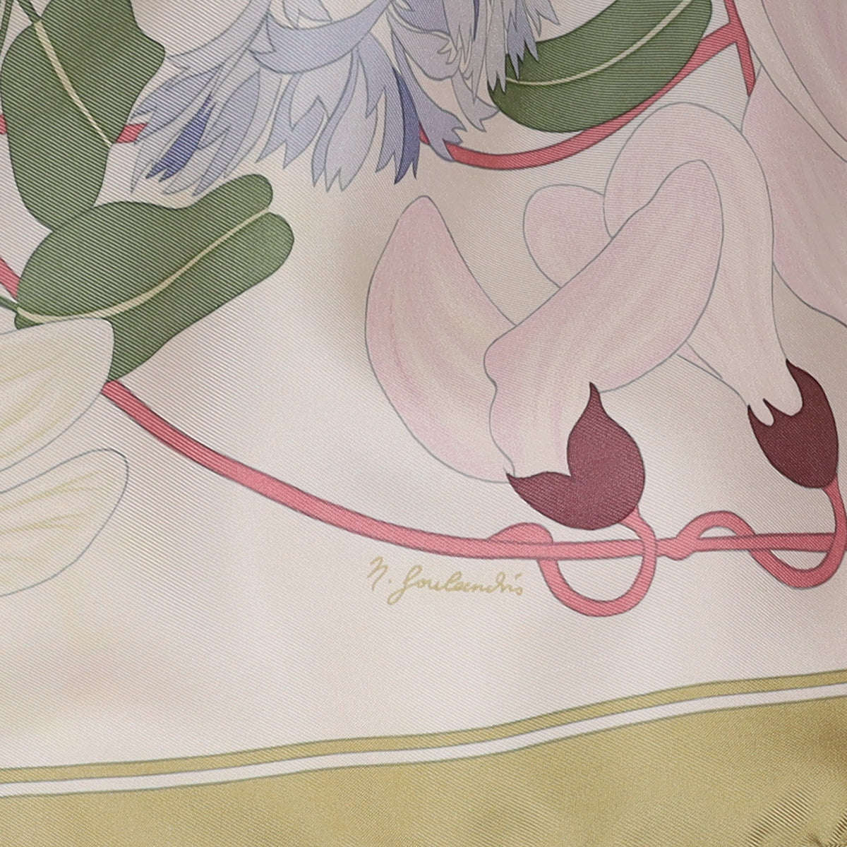 Hermès Flora Graeca Vintage Silk Scarf