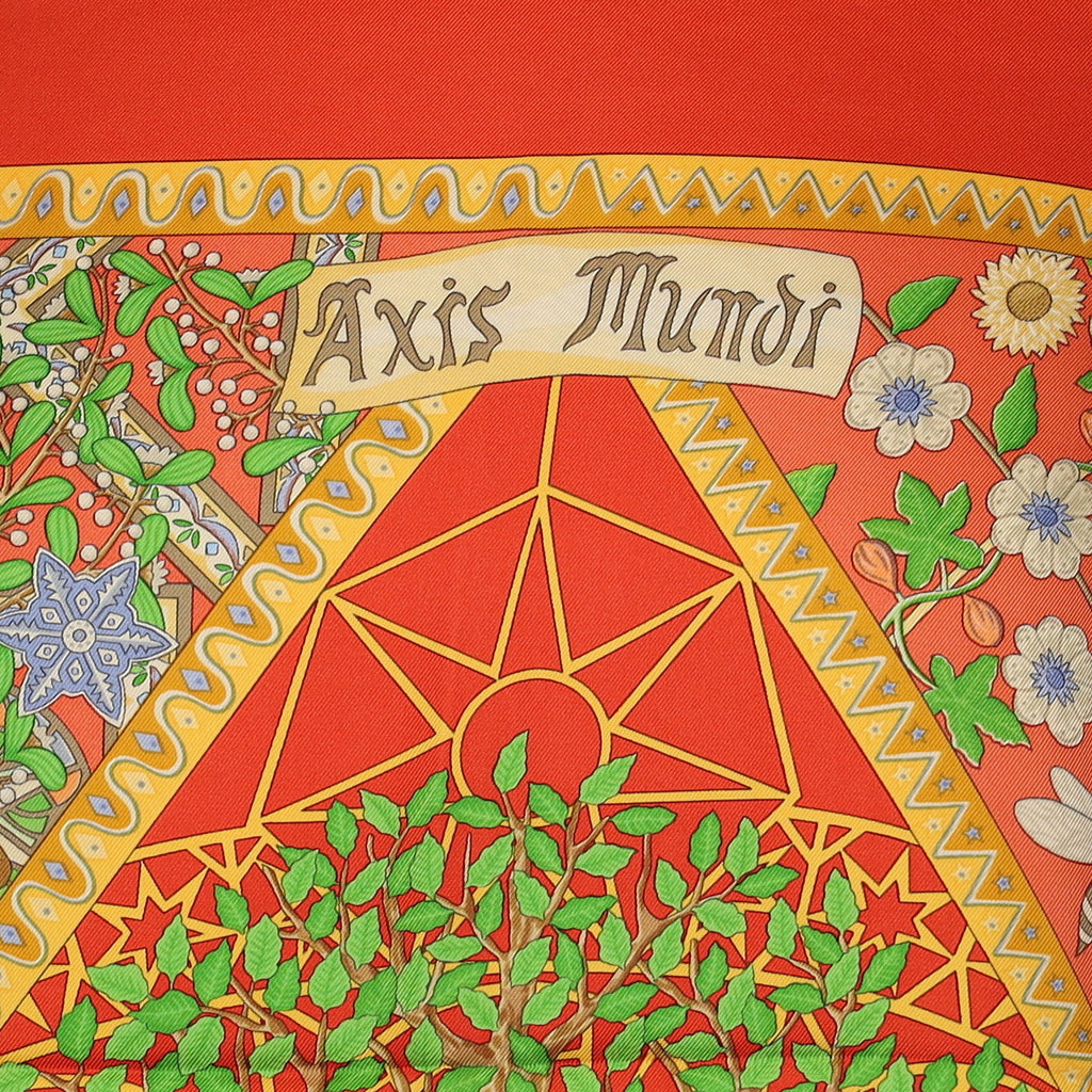 Hermès Axis Mundi Silk Scarf