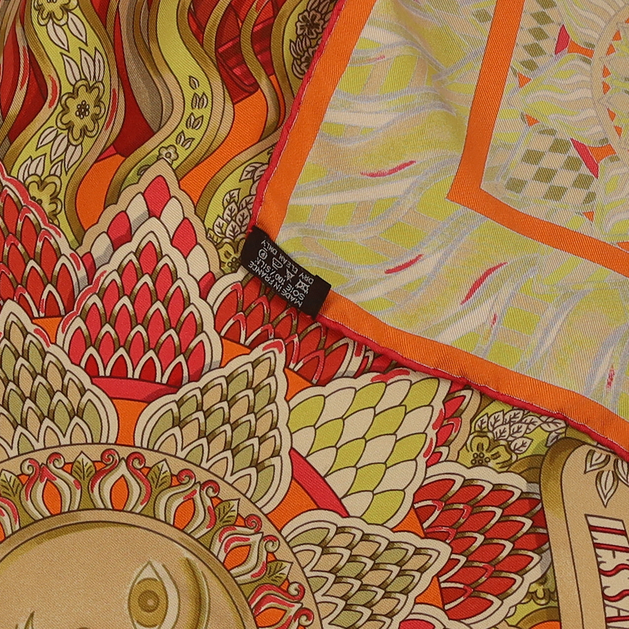 Les Sangles de Phoebus Hermès Silk Scarf Rare