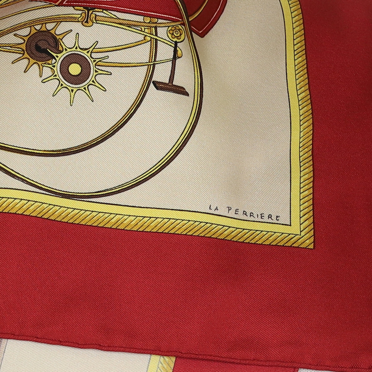 Hermès Les Voitures a Transformation Vintage Silk Scarf