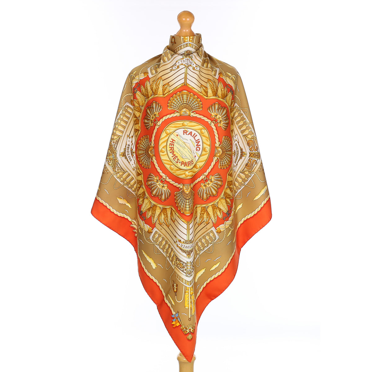 Hermès Railing Vintage Silk Scarf Quite Rare