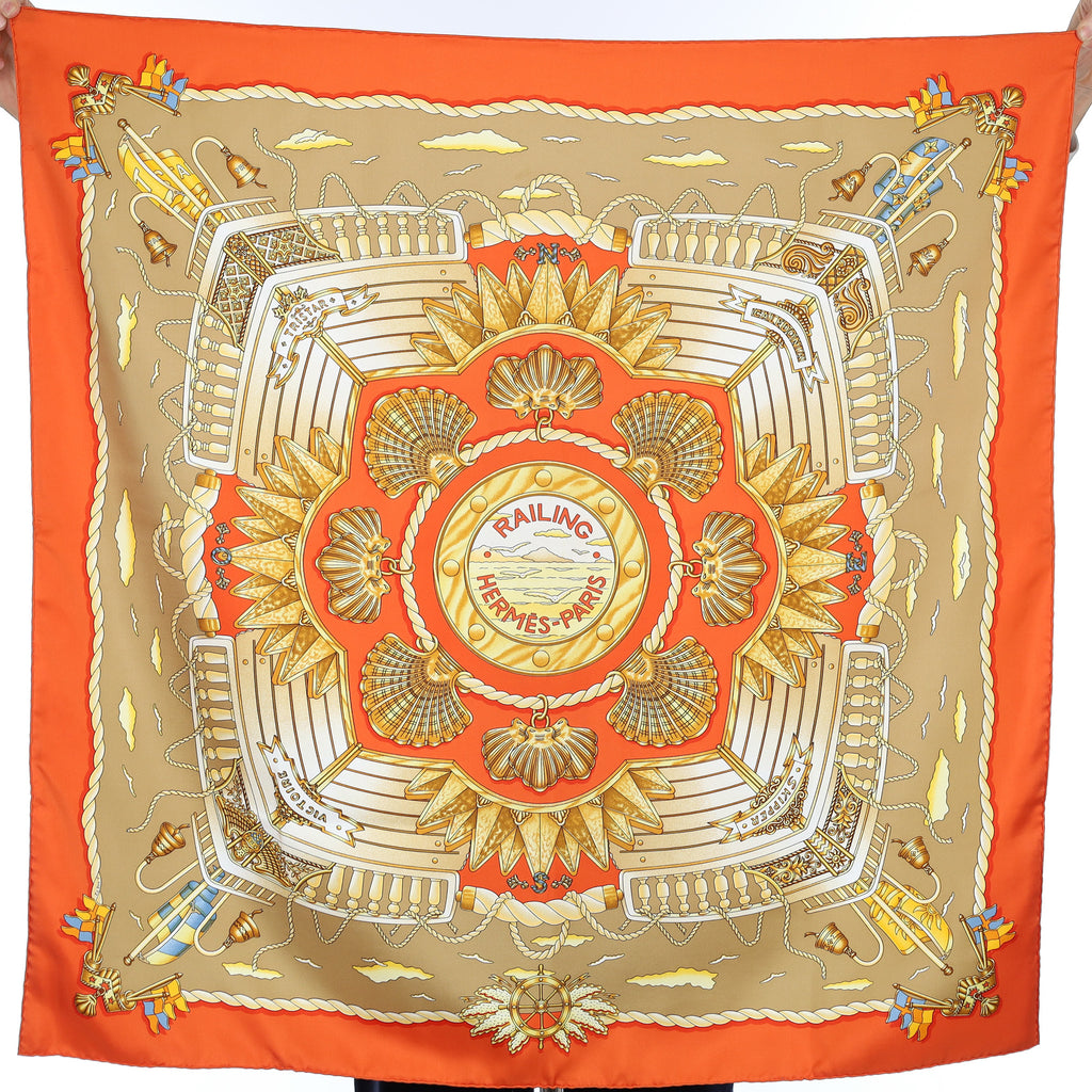 Hermès Railing Vintage Silk Scarf Quite Rare