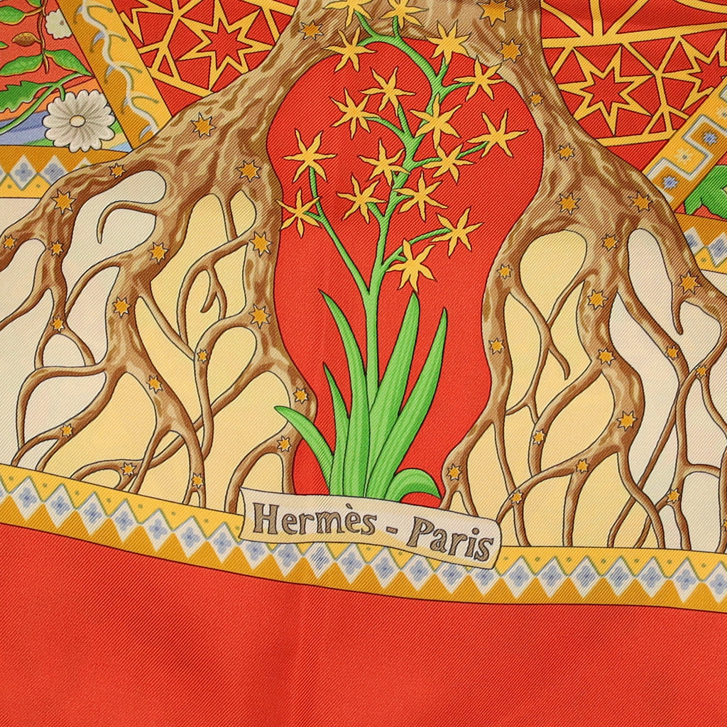 Hermès Axis Mundi Silk Scarf