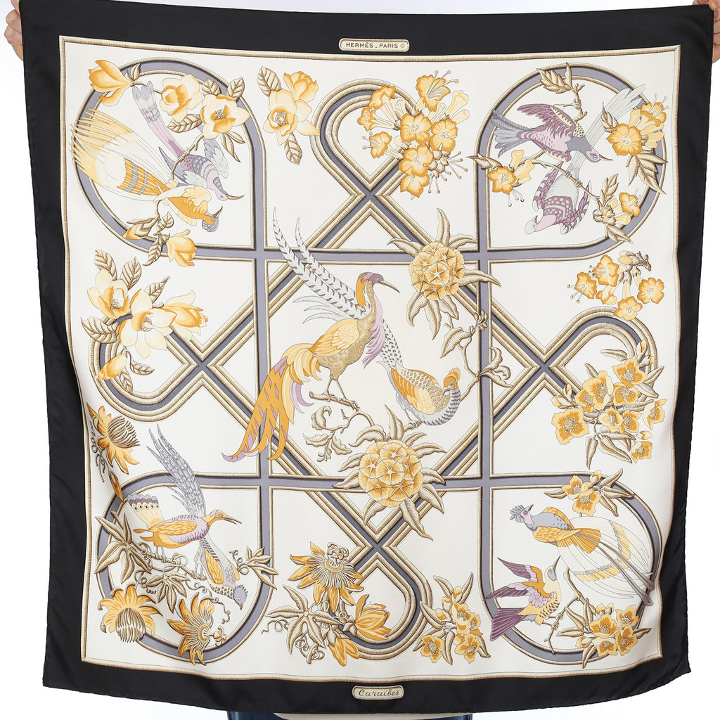 Hermès Caraïbes Silk Scarf