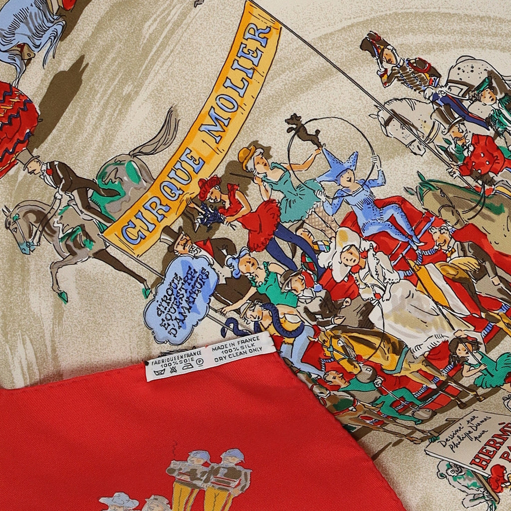 Hermès Cirque Molier Vintage Silk Scarf Quite Rare