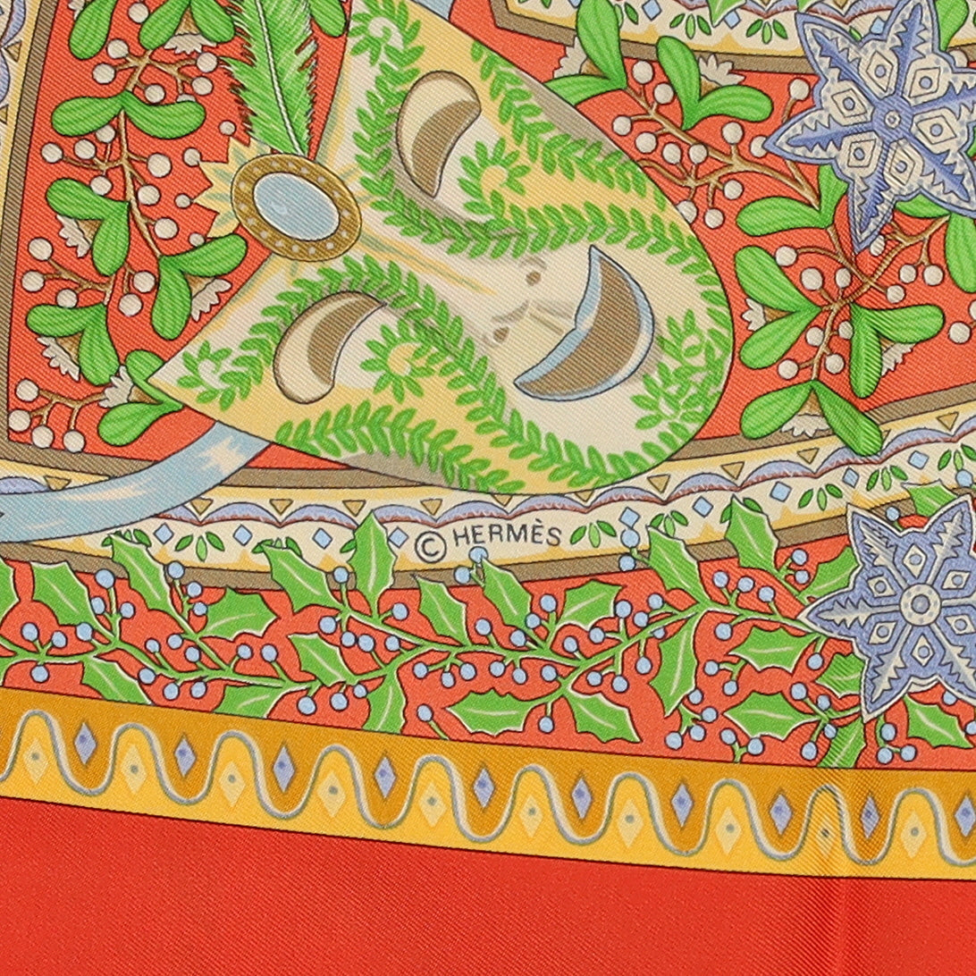 Hermès Axis Mundi Silk Scarf