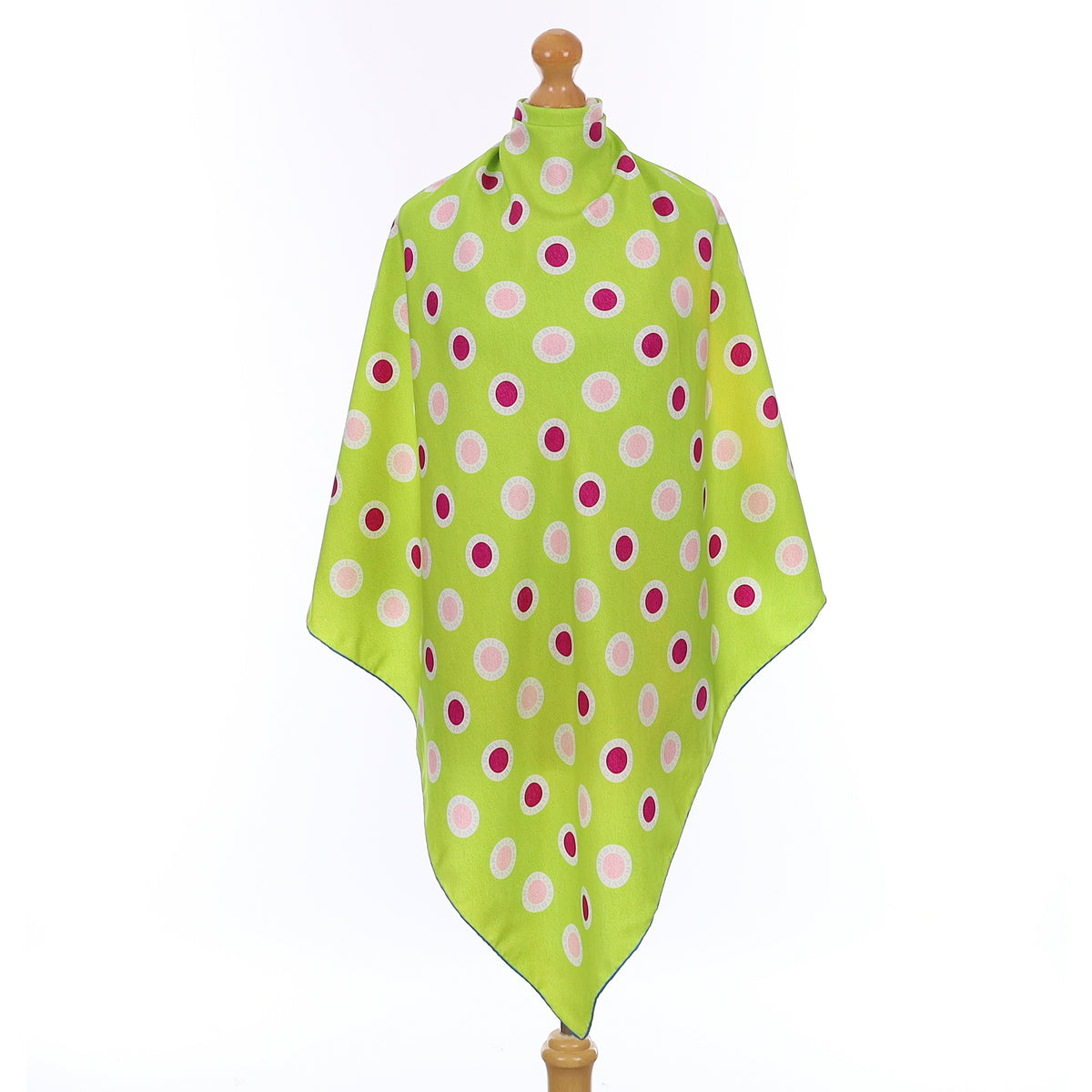 Bvlgari Neon Green Silk Scarf