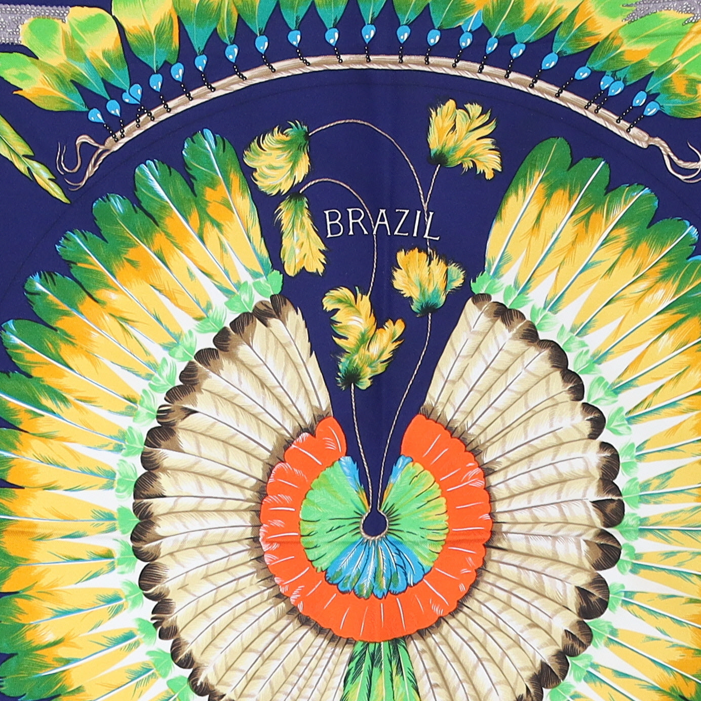 Hermès Brazil Silk Scarf