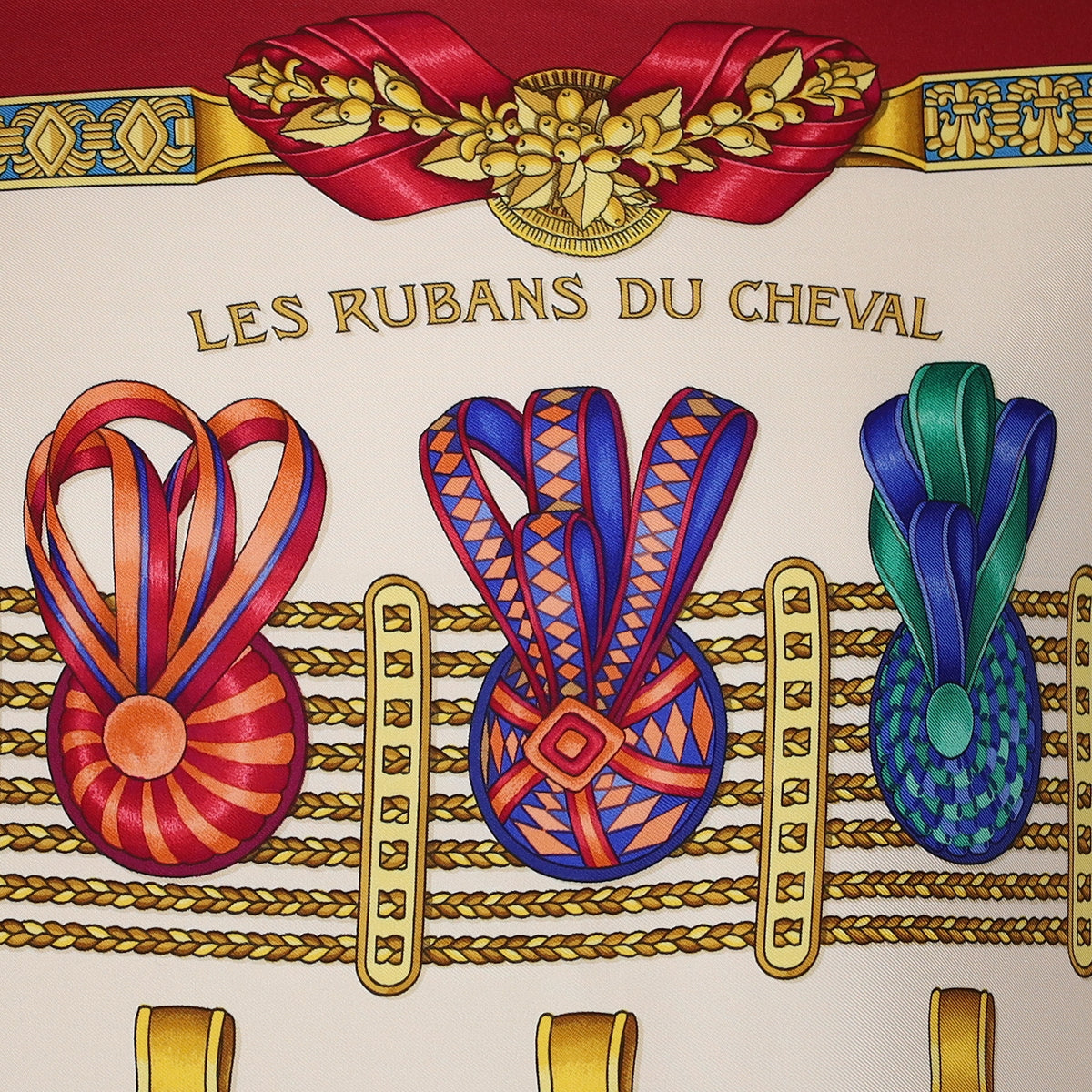 Hermès Les Rubans du Cheval Silk Scarf