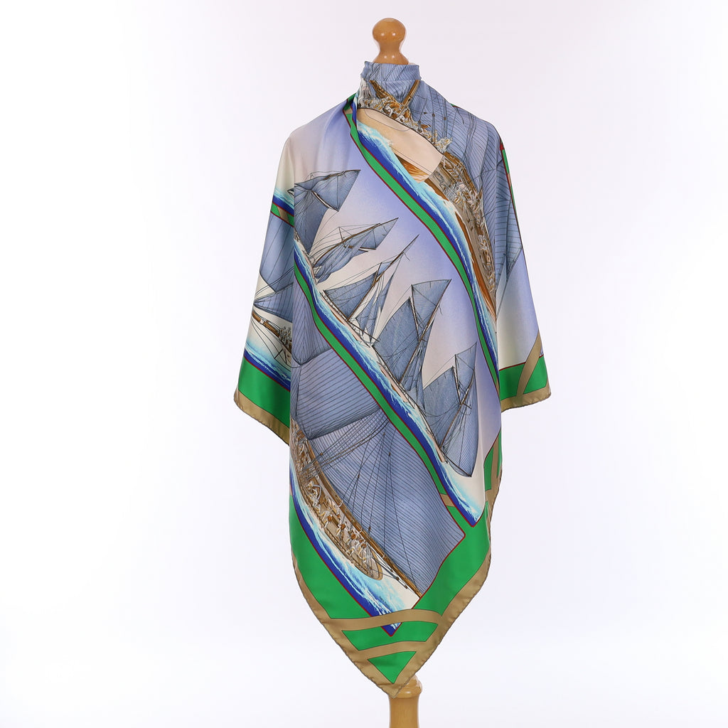 Rafales Hermès Silk Scarf Quite Rare