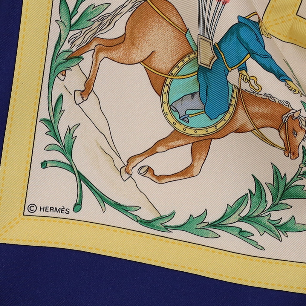 Pristine Boxed Hermès Costumes Civils Actuels Silk Scarf Rare