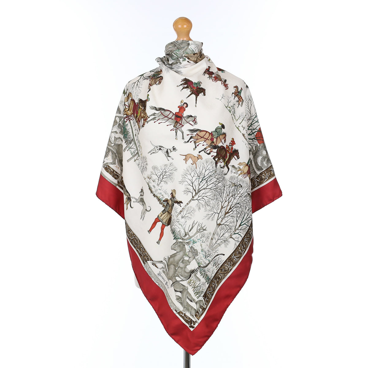 Hermès L'hiver Silk Scarf