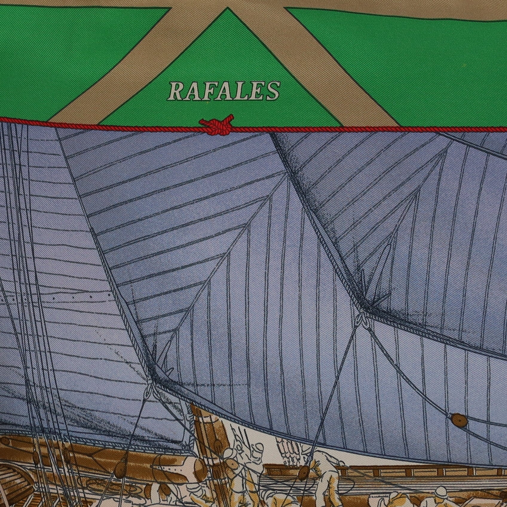 Rafales Hermès Silk Scarf Quite Rare