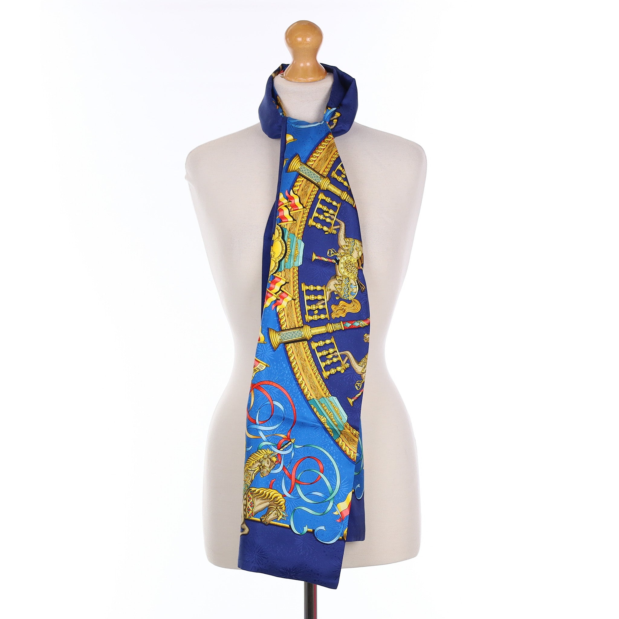 Brand New Hermès Luna Parc Silk Opera Scarf