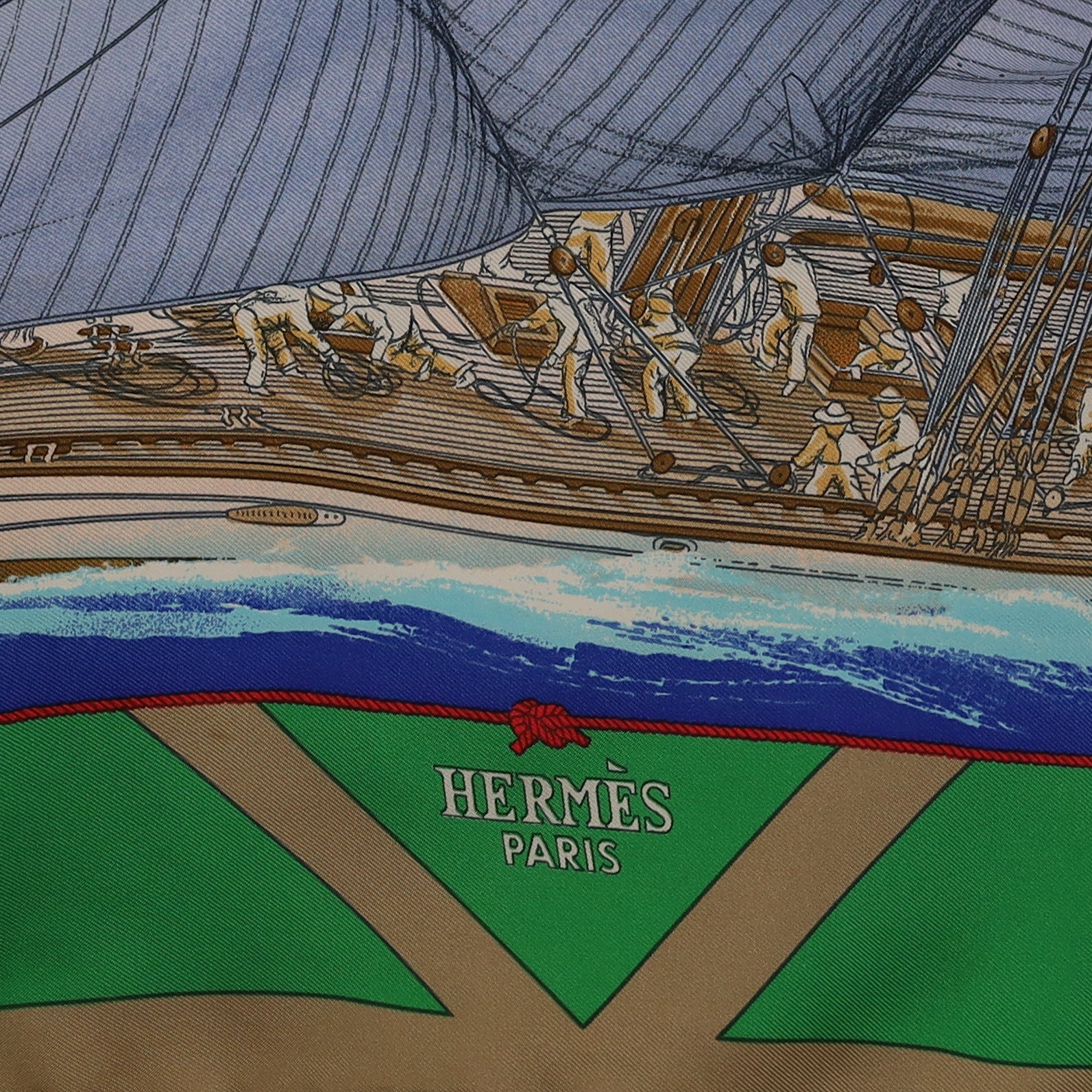 Rafales Hermès Silk Scarf Quite Rare