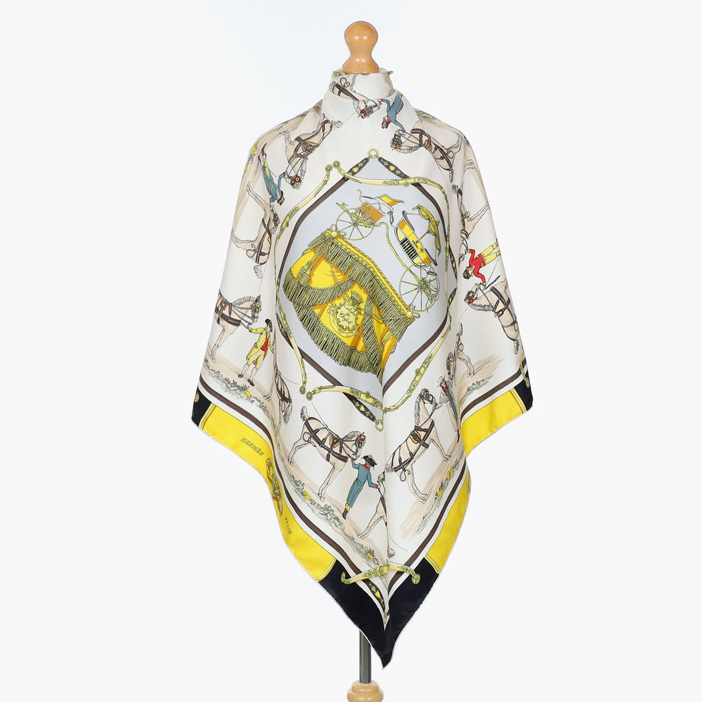 Hermès Harnais a L'anglaise Vintage Silk Scarf