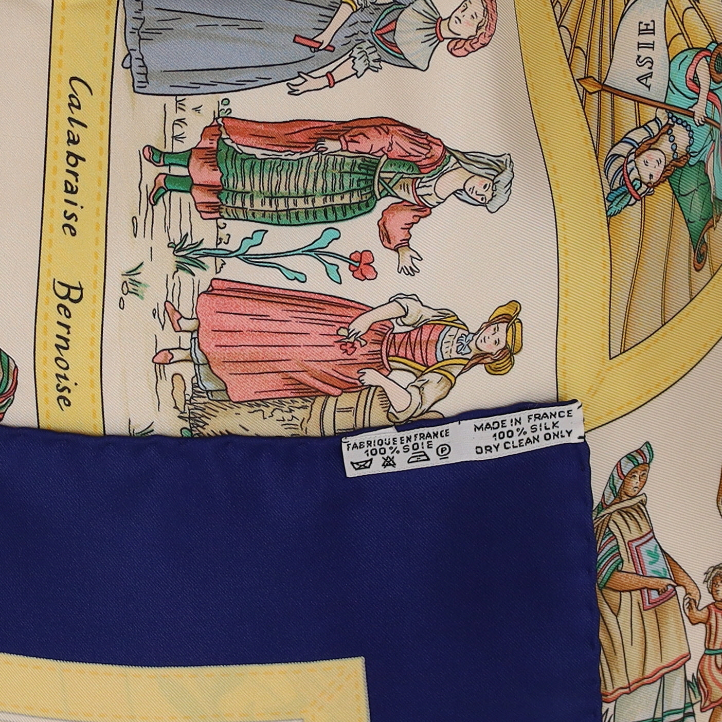 Pristine Boxed Hermès Costumes Civils Actuels Silk Scarf Rare