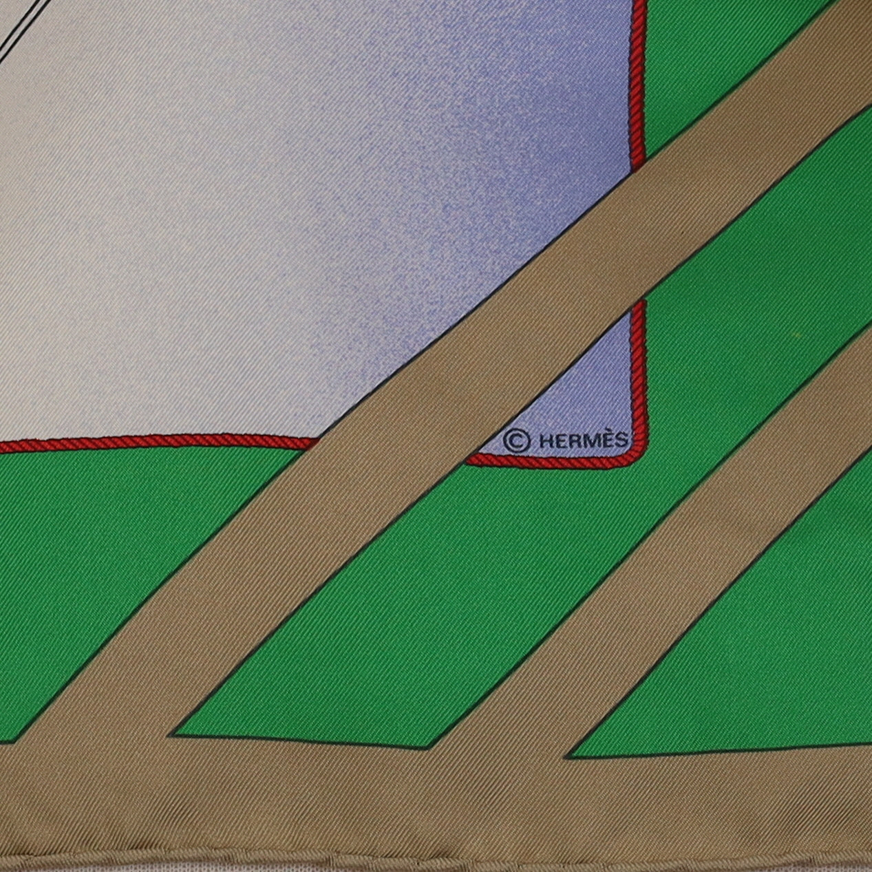 Rafales Hermès Silk Scarf Quite Rare