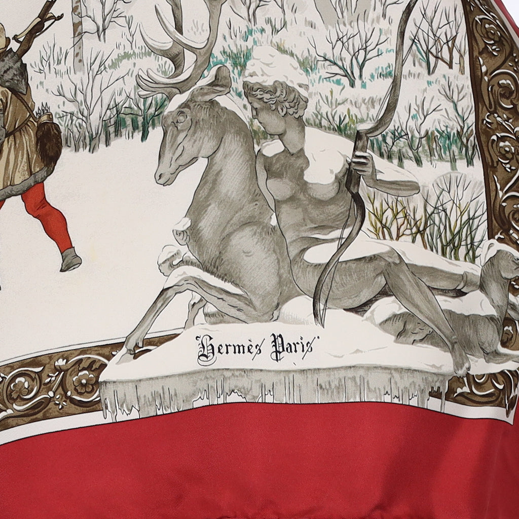 Hermès L'hiver Silk Scarf