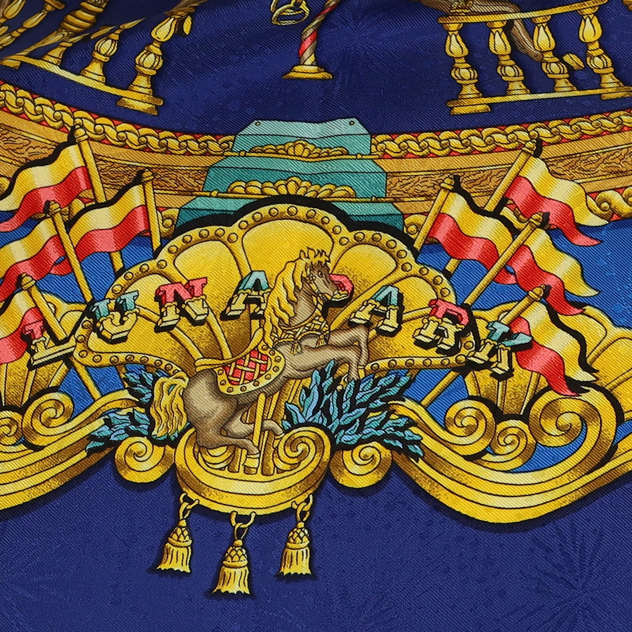 Brand New Hermès Luna Parc Silk Opera Scarf