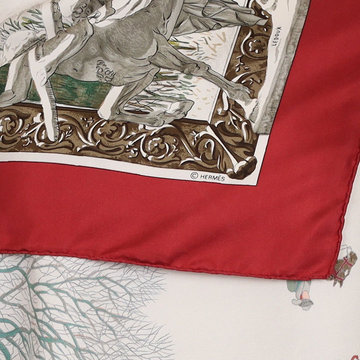 Hermès L'hiver Silk Scarf