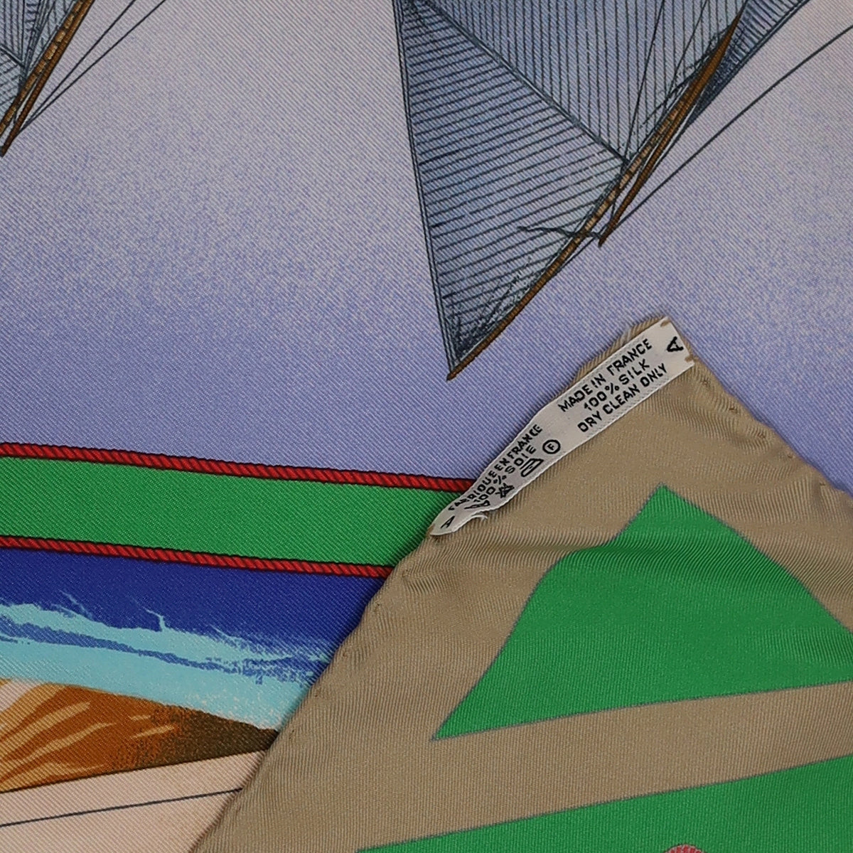 Rafales Hermès Silk Scarf Quite Rare