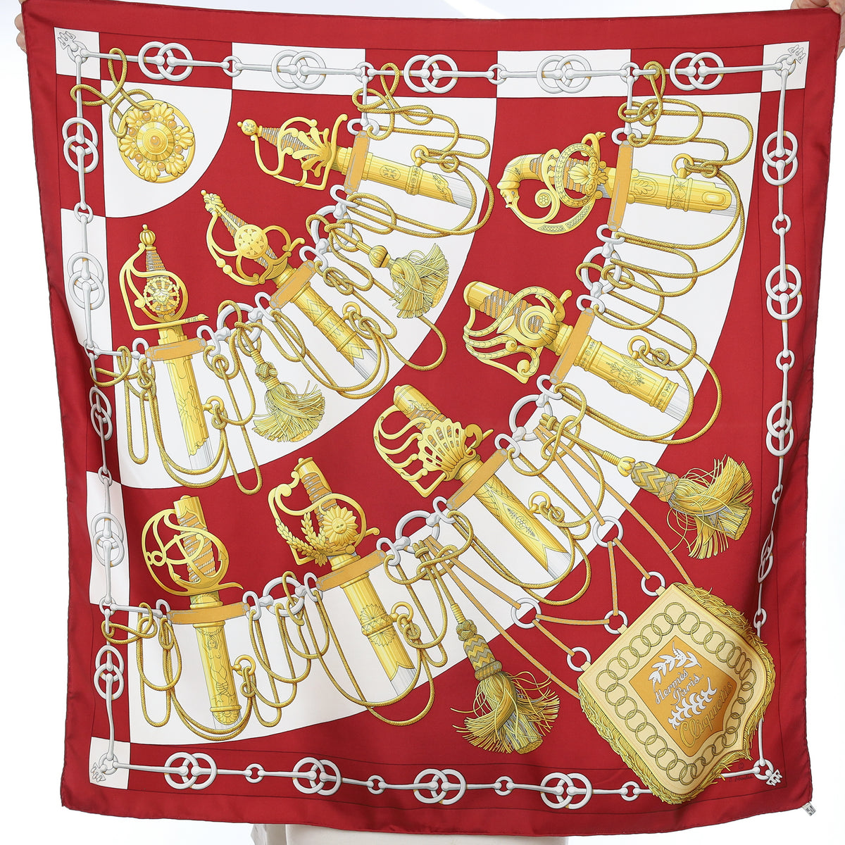 Hermès Cliquetis Vintage Silk Scarf