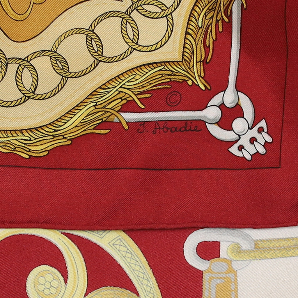 Hermès Cliquetis Vintage Silk Scarf