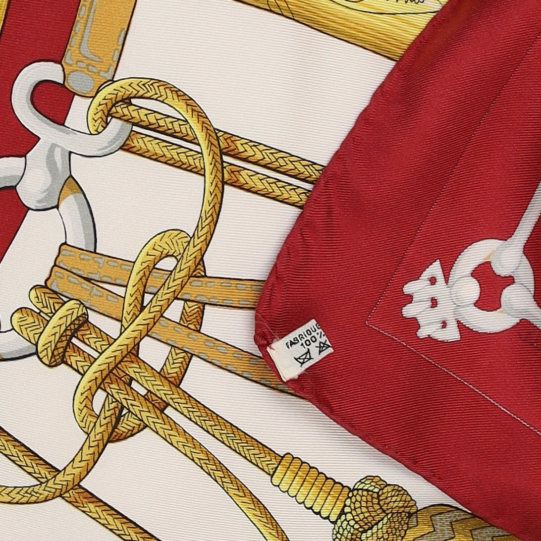 Hermès Cliquetis Vintage Silk Scarf