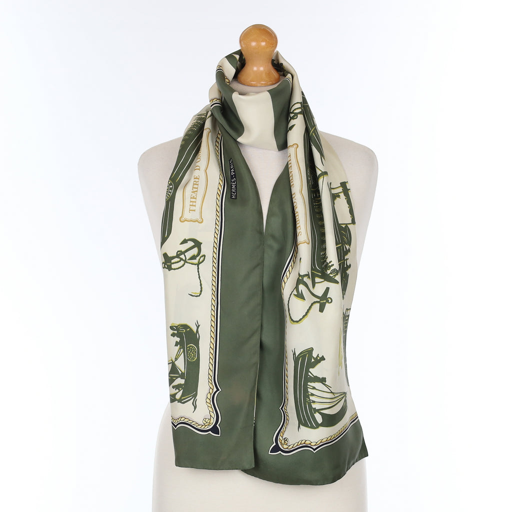 Hermès Theatre D'Ombres Silk Opera Scarf