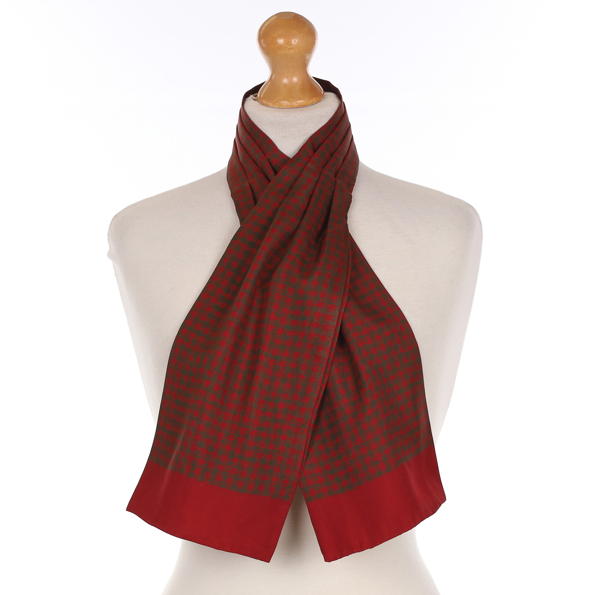 Hermès Check Ascot Silk Scarf