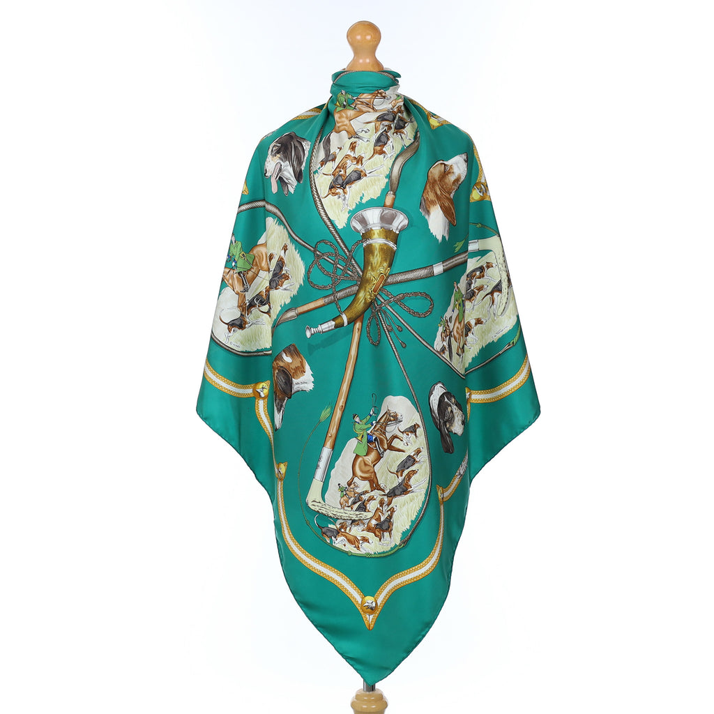 Hermès Le Laisser Courre Silk Scarf Rare