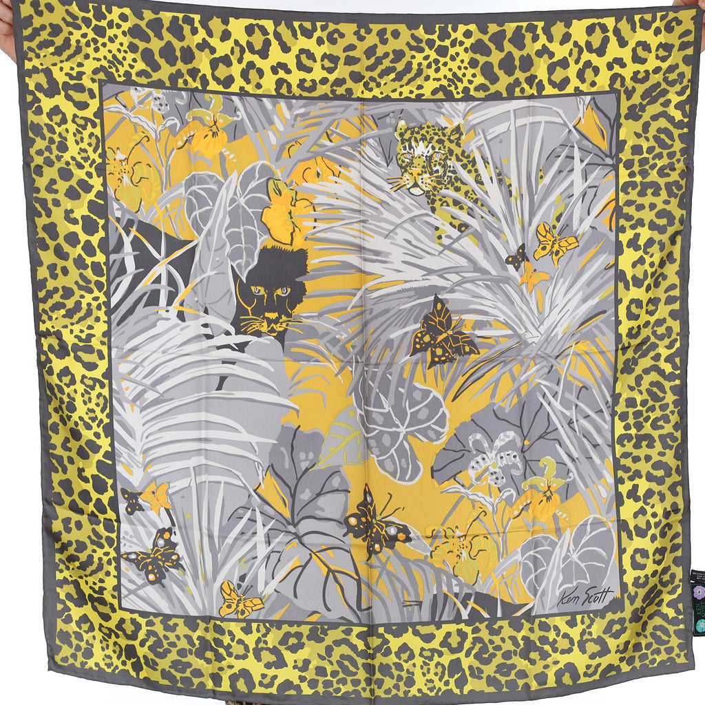 Brand New Ken Scott Jungle Silk Scarf