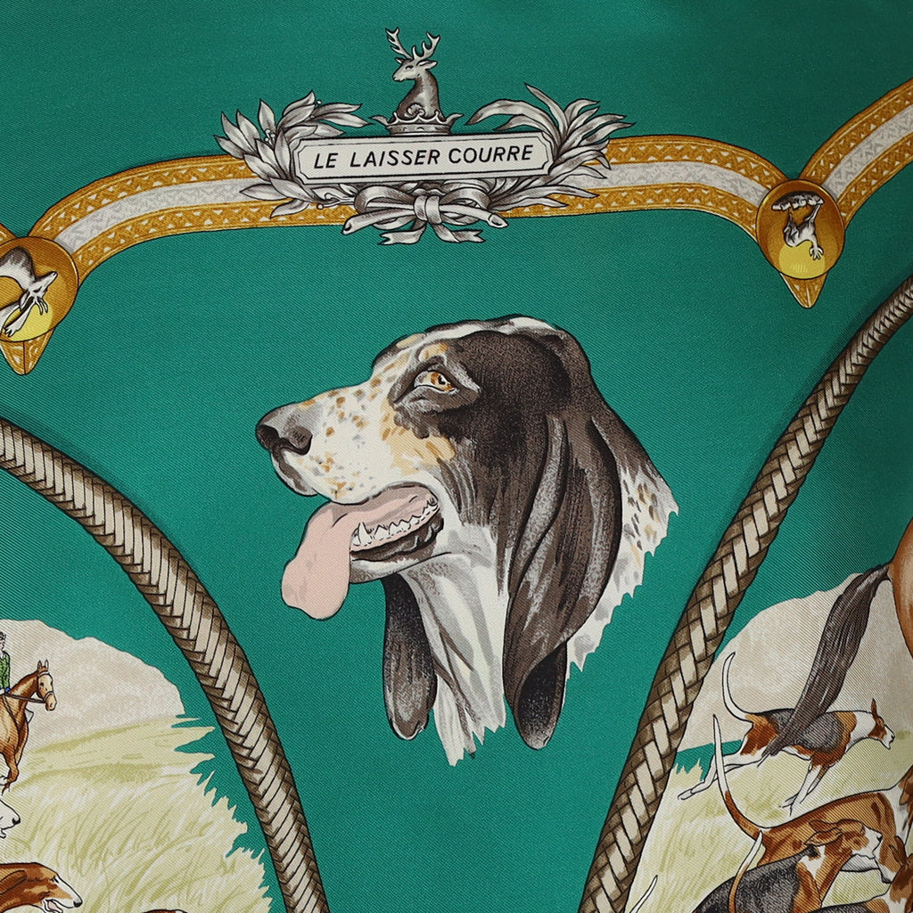Hermès Le Laisser Courre Silk Scarf Rare