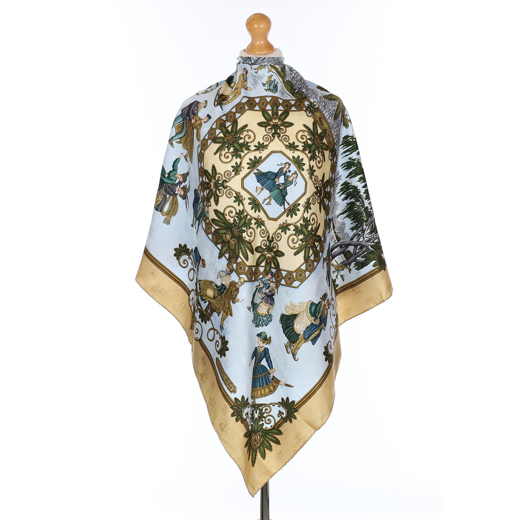 Hermès Joies D'hiver Silk Scarf Rare