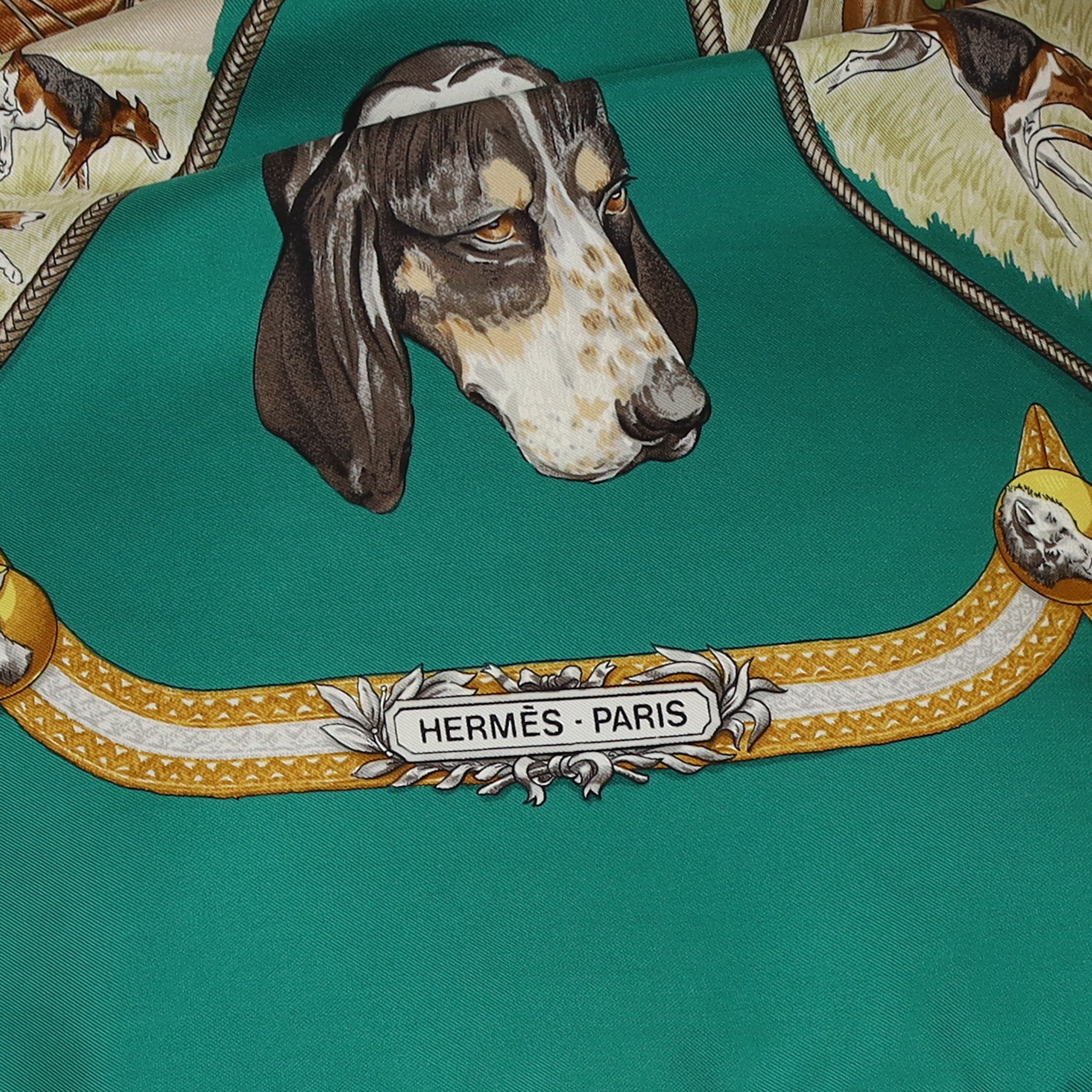 Hermès Le Laisser Courre Silk Scarf Rare