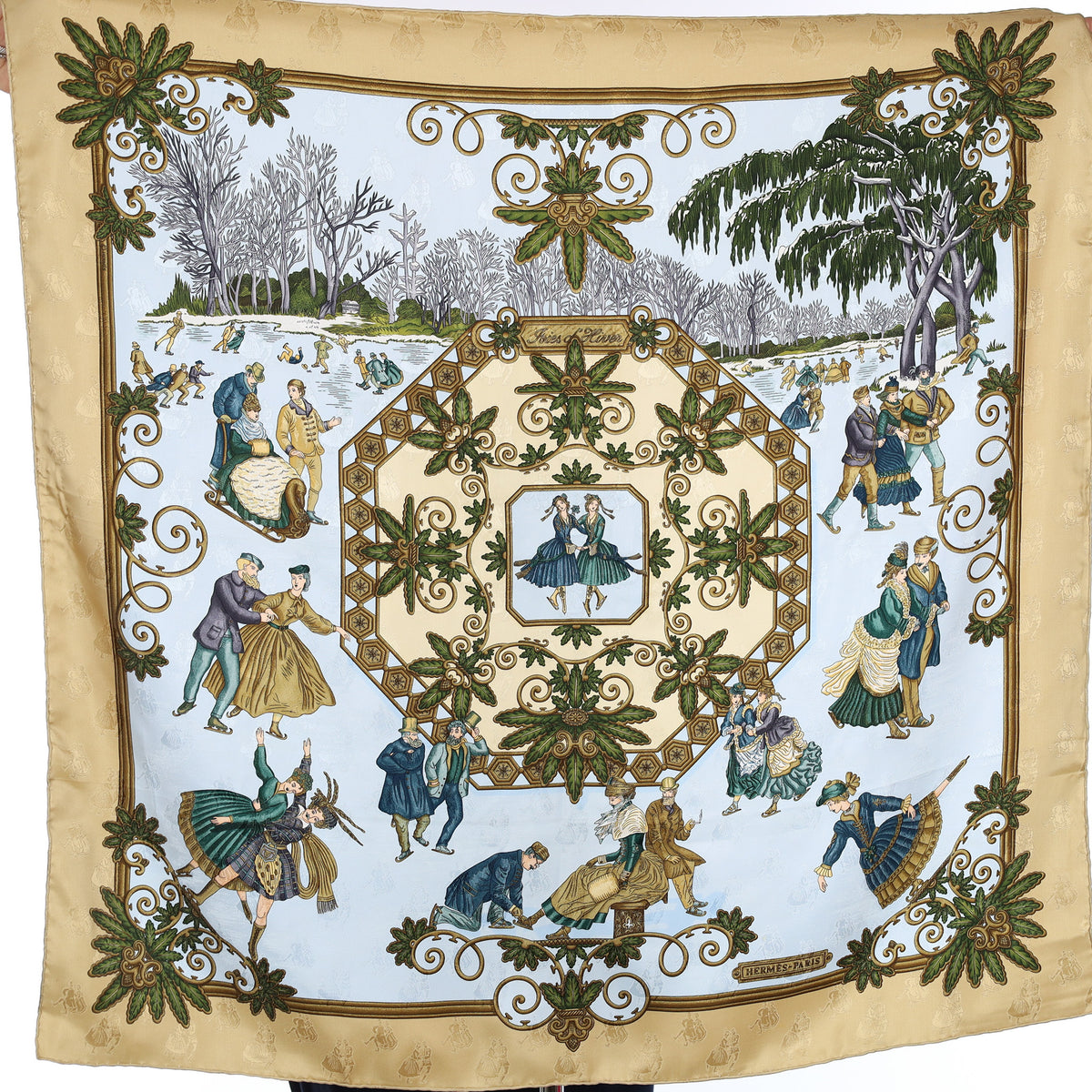 Hermès Joies D'hiver Silk Scarf Rare