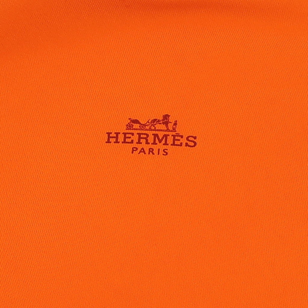 Hermès Orange Losange Diamond Silk Scarf