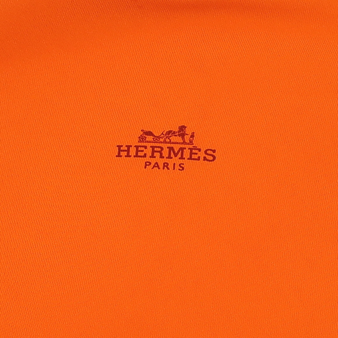 Hermès Orange Losange Diamond Silk Scarf