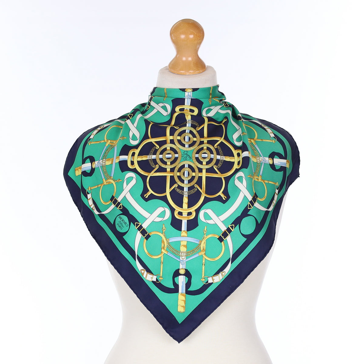 Hermès Eperon d'Or Pochette Silk Scarf