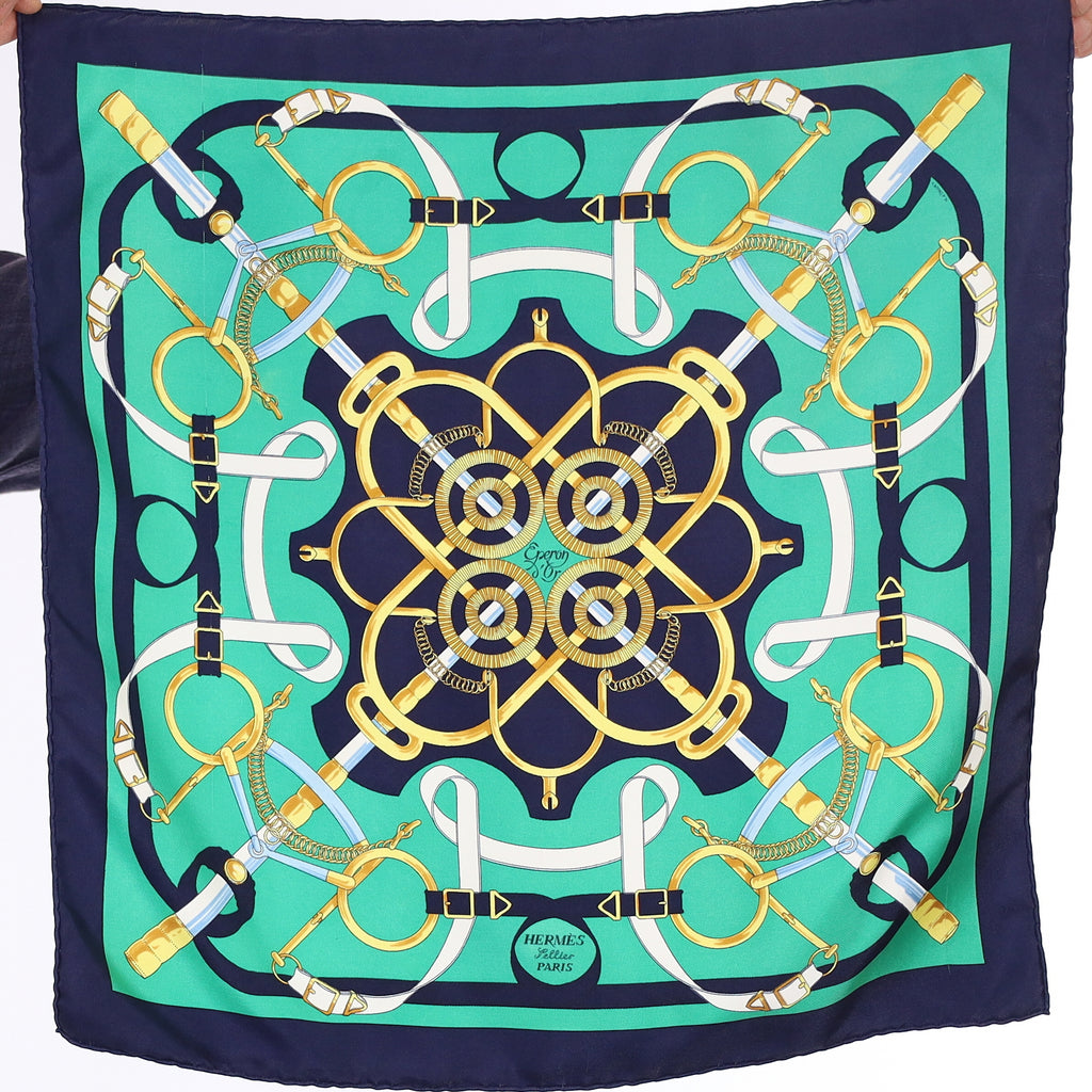 Hermès Eperon d'Or Pochette Silk Scarf