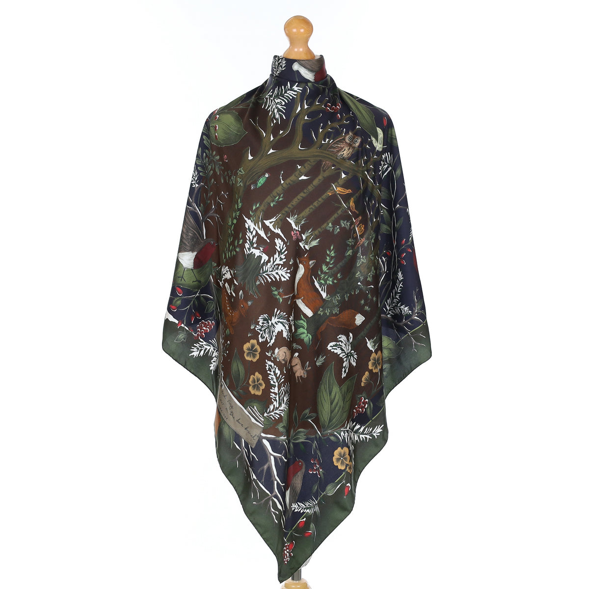 Pristine Aspinal Forest Design Silk Scarf